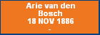 Arie van den Bosch