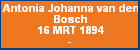 Antonia Johanna van den Bosch