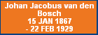 Johan Jacobus van den Bosch