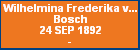 Wilhelmina Frederika van den Bosch