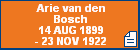 Arie van den Bosch