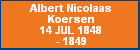Albert Nicolaas Koersen