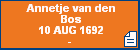 Annetje van den Bos