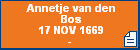 Annetje van den Bos
