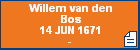 Willem van den Bos
