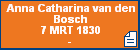 Anna Catharina van den Bosch