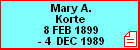 Mary A. Korte