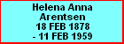 Helena Anna Arentsen