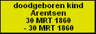doodgeboren kind Arentsen