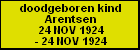doodgeboren kind Arentsen