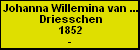Johanna Willemina van den Driesschen