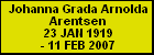 Johanna Grada Arnolda Arentsen