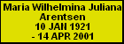 Maria Wilhelmina Juliana Arentsen