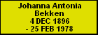 Johanna Antonia Bekken