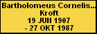 Bartholomeus Cornelis Leonardus van der Kroft