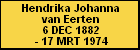Hendrika Johanna van Eerten