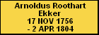 Arnoldus Roothart Ekker
