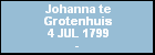 Johanna te Grotenhuis