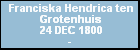 Franciska Hendrica ten Grotenhuis
