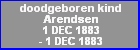 doodgeboren kind Arendsen