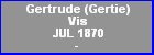 Gertrude (Gertie) Vis