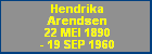 Hendrika Arendsen