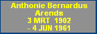 Anthonie Bernardus Arends