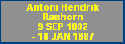 Antoni Hendrik Rashorn