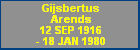 Gijsbertus Arends