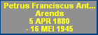 Petrus Franciscus Antoni Arends