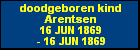 doodgeboren kind Arentsen