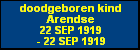 doodgeboren kind Arendse