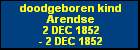 doodgeboren kind Arendse