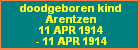 doodgeboren kind Arentzen
