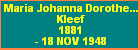 Maria Johanna Dorothea van Kleef