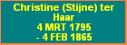 Christine (Stijne) ter Haar