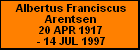 Albertus Franciscus Arentsen