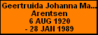 Geertruida Johanna Maria Arentsen