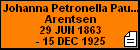 Johanna Petronella Paulina Arentsen