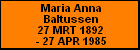 Maria Anna Baltussen