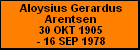 Aloysius Gerardus Arentsen