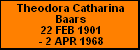 Theodora Catharina Baars