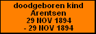 doodgeboren kind Arentsen