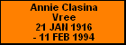 Annie Clasina Vree