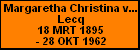 Margaretha Christina van der Lecq