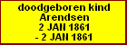doodgeboren kind Arendsen
