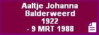 Aaltje Johanna Balderweerd
