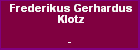 Frederikus Gerhardus Klotz