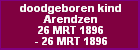 doodgeboren kind Arendzen