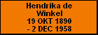 Hendrika de Winkel